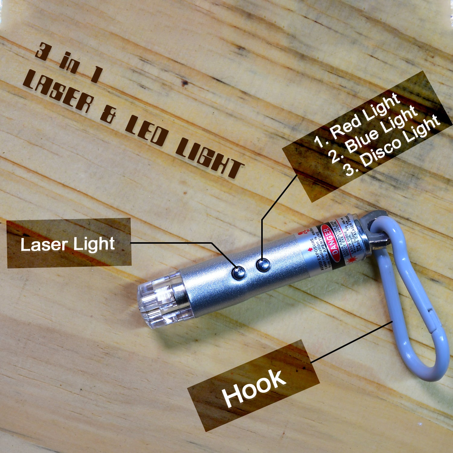 6427 3 In1 Laser Light Led Flashlight + Torch Keychain + Laser Pointer 6427 3 In1 Laser Light Led Flashlight + Torch Keychain + Laser Pointer